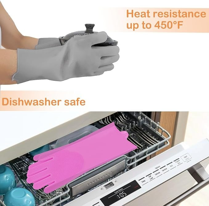 Dishwashing Gloves For Housework, Kitchen, Durable Silicone Waterproof Vegetable Dishwashing Cleaning Artifact Kitchen Dishwashing Gloves Thickened, Prohibited For Sale On Temu