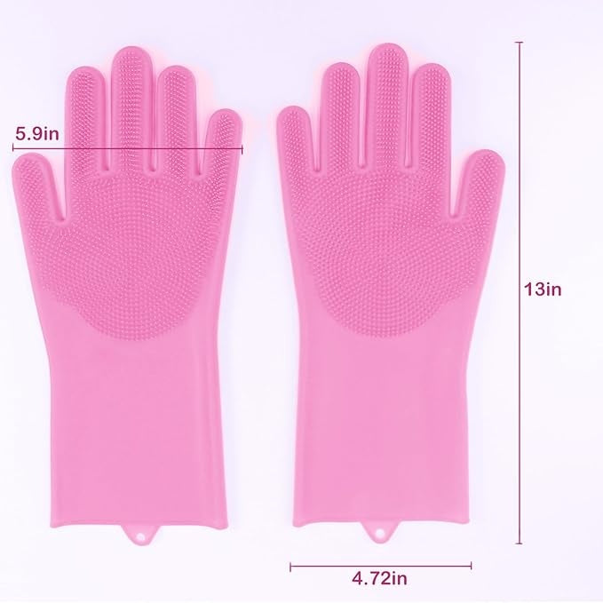 Dishwashing Gloves For Housework, Kitchen, Durable Silicone Waterproof Vegetable Dishwashing Cleaning Artifact Kitchen Dishwashing Gloves Thickened, Prohibited For Sale On Temu