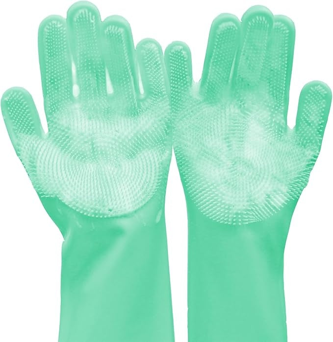 Dishwashing Gloves For Housework, Kitchen, Durable Silicone Waterproof Vegetable Dishwashing Cleaning Artifact Kitchen Dishwashing Gloves Thickened, Prohibited For Sale On Temu
