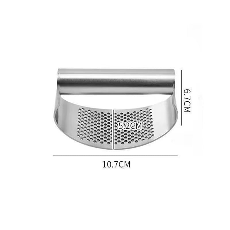 Multi-function Manual Garlic Press Stainless Steel Garlic Press Curved Garlic Grinding Slicer Chopper Home Cooking Gadgets Tool