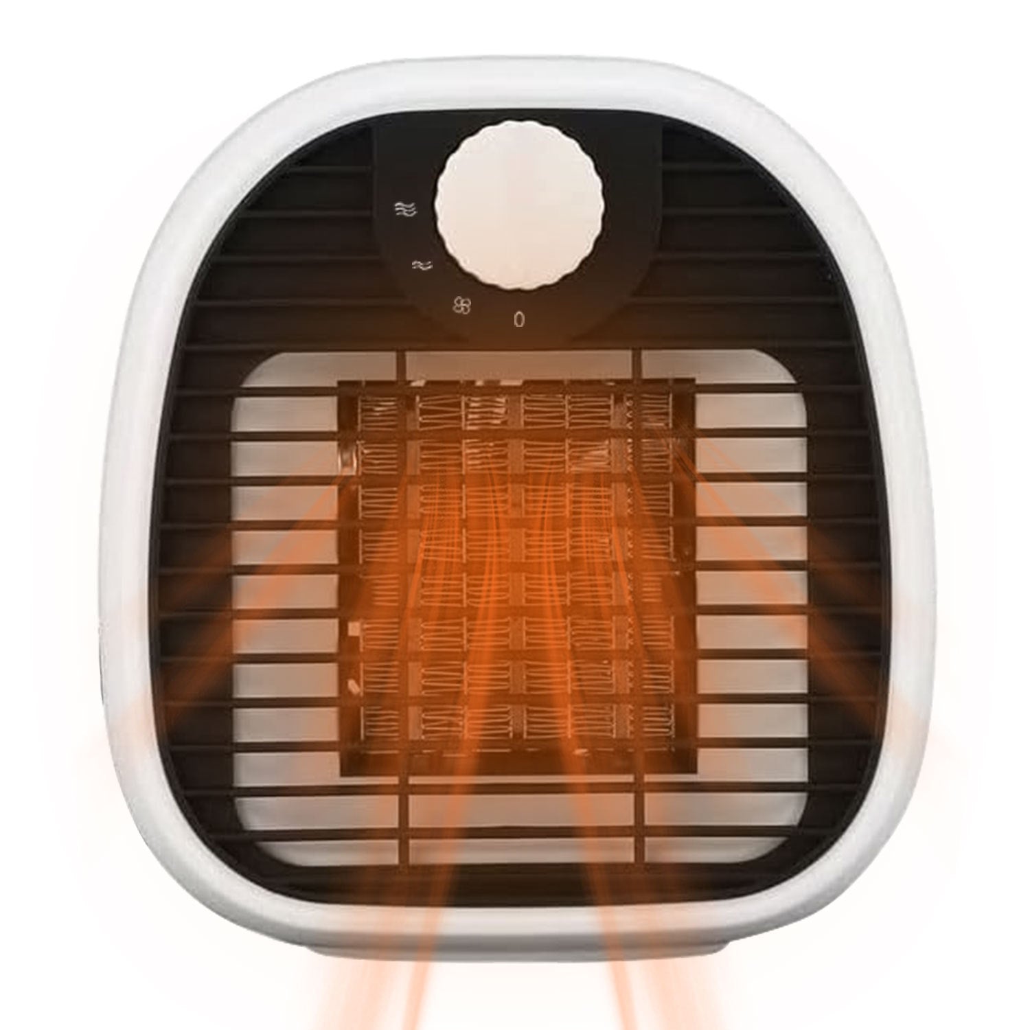 1Pc Portable Electric Heater Cooler 3 Gear PTC Ceramic Space Heater Overheating Tip Over Protection 3S Heating Space For 269 Sqft Home Office Use