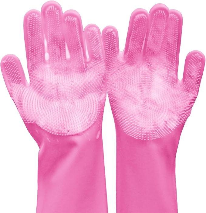 Dishwashing Gloves For Housework, Kitchen, Durable Silicone Waterproof Vegetable Dishwashing Cleaning Artifact Kitchen Dishwashing Gloves Thickened, Prohibited For Sale On Temu